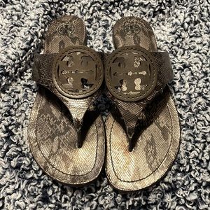 Tory Burch Sandals Snake Print